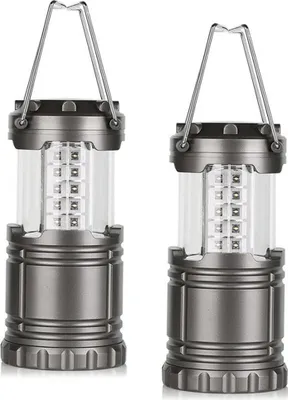 Produktbild von 2-teilige Campinglampe, Teleskop-Campinglampe, Zeltlampe, Notlampe, tragbare Ponylampe,grey