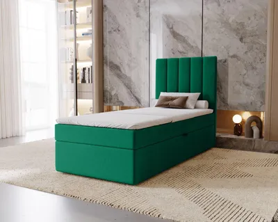 Produktbild von Hotel-Einzelbett 100x200 GRETNA - Flaschengrün