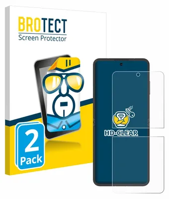Produktbild von 2x Für Nubia Flip 5G Schutzfolie BROTECT Displayschutz Display Schutz Folie Klar Transparent