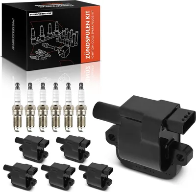Image de Frankberg 6x Bobine d'allumage+6x Bougie d'allumage pour Land Rover Discovery III L319 4.0L 2004-2009