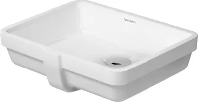 Produktbild von Duravit Einbauwaschtisch VERO mit Überlauf, ohne Hahnlochbank, 430 x 315 mm, ohne Hahnloch weiß