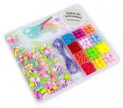 Immagine prodotto di Perline colorate con accessori, 530 pezzi - Polsirhurt