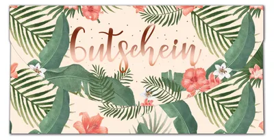 Produktbild von A - Gutschein - Glückwunschkarte im Format 10,5 x 21 cm mit Umschlag