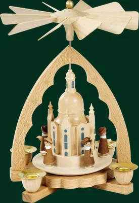 Produktbild von Tischpyramide Frauenkirche mit Kurrende Höhe= 20cm NEU