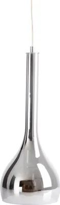 Produktbild von Näve Leuchten Pendelleuchte "VASO" Ø: 16cm / chrom Pendelleuchte "VASO" Ø: 16cm / chrom Pendelleuchten - Pendelleuchte "VASO" D: ca. 16cm / chrom, Hängelampe im Retro Style, aus Metall und Glas in anthrazit, 143 cm hoch, Ø 16 cm, E27-Fassung