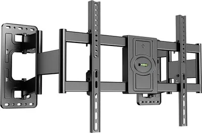 Produktbild von TV Wandhalterung, Sechsarm Halterung, Für 65-100 Zoll, Schwenkbar und ausziehbar, Belastbar und rostfrei