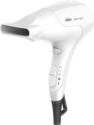 Zdjęcie produktu dla Braun Satin Hair 1 PowerPerfection HD180, Biały, Plastik, Oczko do wieszania, 1,8 m, 1800 W, 220 - 240 V