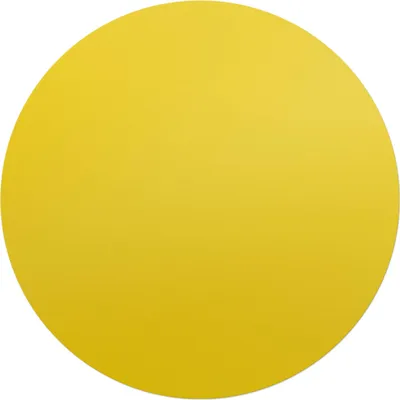 Produktbild von Farbe Gelb – Bodenschutzmatte – Stuhlunterlage – Bürostuhlmatte – Rutschfeste Bodenmatte – Schutzmatte für Hartboden – fi 100 cm
