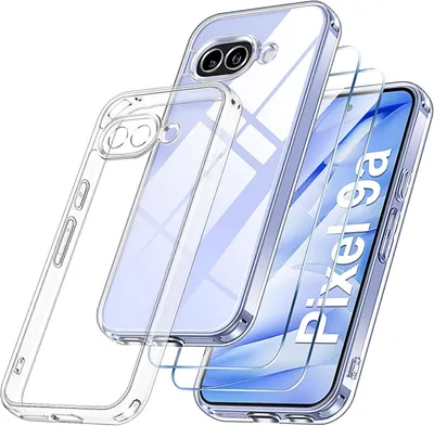 Immagine prodotto di Copertura + vetro protettivo 2X per Google Pixel 9A Custodia a schermo intero Clear 9H