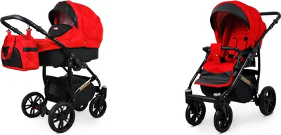 Obrázek produktu pro BabyLux® Miracle | Kocárek 2v1 Set | Red Deluxe | Kocárek Kombi | Kocárkový set | Kocárek pro deti