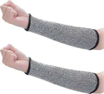 Produktbild von Widerstandsfähige Armbeschützer - Schutzklasse 5 - 30 x 9,5 cm - Sicherheitsgehäuse - Grau