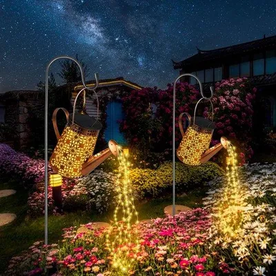 Immagine prodotto di Annaffiatoio a energia solare con 90 LED, 2 pezzi, IP65, resistente all'acqua
