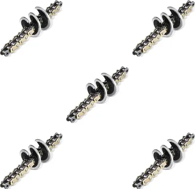Image de lot de 5 brosses pour chaînes de moto 360 vis sans fin pour chaînes de moto