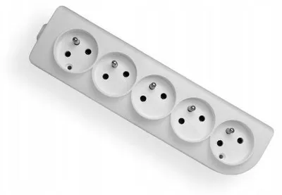 Image de Elgotech GN-50 Câble de rallonge 5x avec mise à la terre, blanc