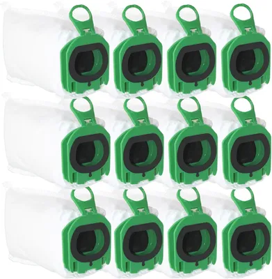 Produktbild von 12 Staubsaugerbeutel für Vorwerk Kobold VB100/FP100, Premium-Ersatz-Staubsaugerbeutel-Set für Akku-Staubsauger.
