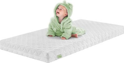 Hochwertige Kinder- und Babymatratze | 80 x 160 cm | extra hautsympatischer Bezug | DREAMSTAR Ergo Kids