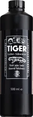 Produktbild von B & E TIGER Lederfarbe schwarz - 500 ml