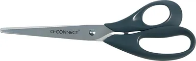 Produktbild von Q-CONNECT KF01227, Erwachsener, Gerader Schnitt, Einzelbild, Schwarz, Metallisch, Kunst-& Handwerksscheren, Büroscheren, Kunststoff