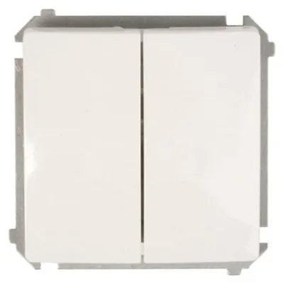 Obrázok produktu pre Kontakt-Simon BMP2.01/11, Tlačidlový spínač, Plast, Biela, IP20, IP44, 250 V, 10 A