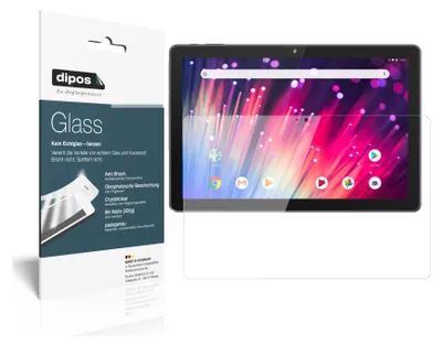 Produktbild von 2x Schutzfolie für Peaq PET 100 - Anti-Shock 9H Folie dipos Glass Kunststoffglas