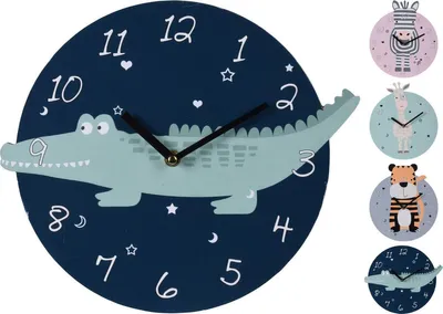 Produktbild von Wanduhr Tiere 26CM