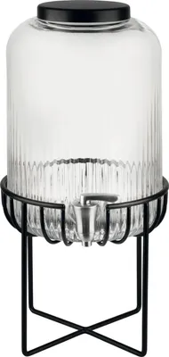 Produktbild von APS-Germany URBAN, 7 l, Schwarz, Transparent, Glas, Metall, Silikon, Edelstahl, 220 mm, 220 mm, 450 mm