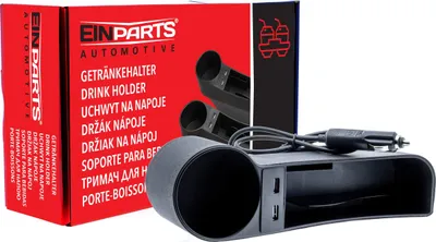 Obrázek produktu pro Držák nápojů do auta s porty USB BEIFAHRERSEITE