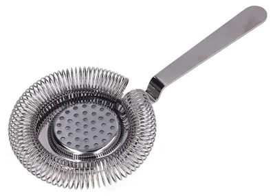 Cocktailseih aus Edelstahl, schwarz, 108 g, feinmaschig