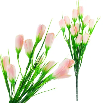 Produktbild von Pulver Krokusse Krokus Strauß Künstliche Blumen Frühling Dekoration Dekoration Für Vase
