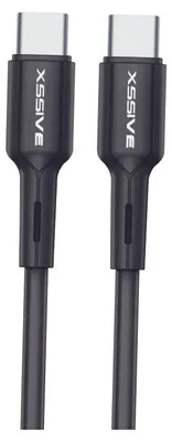 Obrázok produktu pre Xssive 1 m nabíjací kábel USB-C na USB-C 2,4 A výstupný dátový kábel nabíjací a synchronizačný kábel čierny