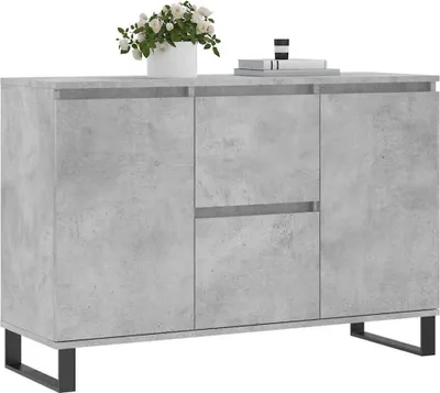Zdjęcie produktu dla vidaXL Kredens betonowy szary 101,5x35x70 cm materiał drewnopochodny