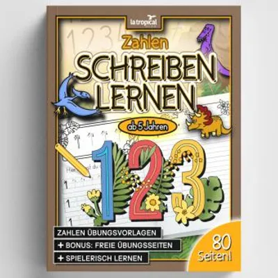 Produktbild von Zahlen schreiben lernen ab 5 Jahren