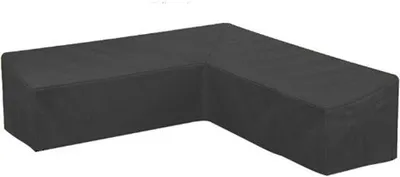 Obrázek produktu pro Potah na L-tvarovou pohovku – 210 x 270 x 85 x 90 cm – 210D Oxford – černý – voděodolný – pro L-tvarový zahradní nábytek – s nepropustnou látkou