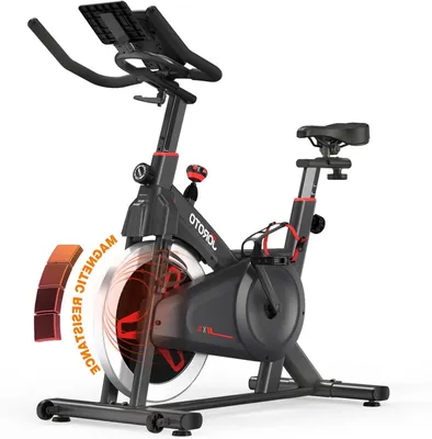 Immagine prodotto di Cyclette da casa - Bicicletta fitness - Bicicletta da indoor - Bicicletta da allenamento - Cyclette magnetica - Volano da 10 kg