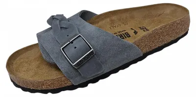 Produktbild von Birkenstock Pula Braided Pantolette Grau in Gr. 42