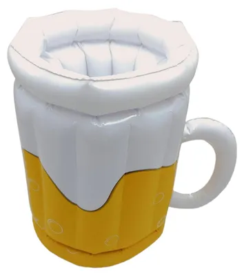 Aufblasbarer Bierkrug 42 cm, 15 l, PVC – Getränkekühler für Partys