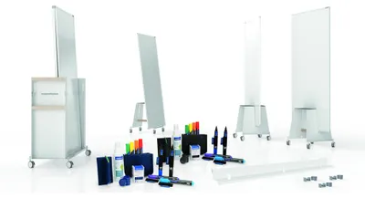Produktbild von magnetoplan Whiteboard-Bundle 12412392 Medium
