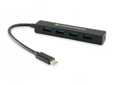 Zdjęcie produktu dla Conceptronic CTC4USB3, USB 3.2 Gen 2 (3.1 Gen 2) Type-C, USB 3.2 Gen 1 (3.1 Gen 1) Type-A, 5000 Mbit/s, 0,15 m, Chiny, USB
