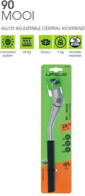 Obrázok produktu pre Bočný stojan Ursus Mooi 26 až 28 palcov strieborný nastaviteľný hliník