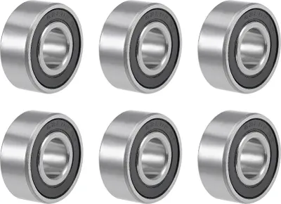 Produktbild von 6 Stück Rillenkugellager 62202-2RS Kugellager Doppelgeschirmt Chromstahl Lager Z2 ABEC1 15 mm x 35 mm x 14 mm