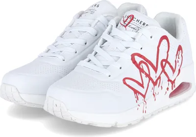 Produktbild von Skechers Low Sneaker DRIPPING IN LOVE Damen Synthetik Weiß Größe: 36