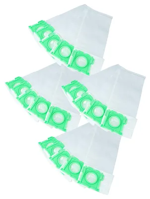 Produktbild von vhbw 20x Staubbeutel kompatibel mit Sebo Airbelt K1 Komfort, K1 ECO 1200, K1 ECO 700, K1 Family, K1 Hunter, K1 Staubsauger - 32cm x 15cm Weiß