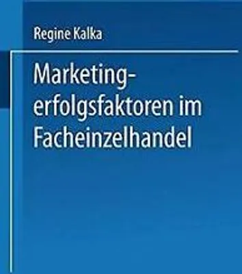 Obrázek produktu pro Marketingerfolgsfaktoren im Facheinzelhandel