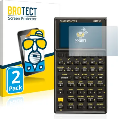 Produktbild von 2x BROTECT Schutzfolie für SwissMicros DM42 Displayschutz Displayschutzfolie Folie Matt Entspiegelungsfolie