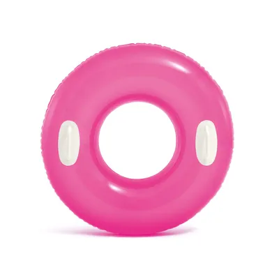 Zdjęcie produktu dla Kółko do pływania z uchwytami 76 cm różowe INTEX 59258