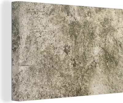 Produktbild von OneMillionCanvasses® - Leinwandbilder - 150x100 cm, Zement - Braun - Beton - Vintage, Wandbilder Kunstdruck Wanddekoration - Foto auf Leinwand - Gemälde auf Holzrahmen