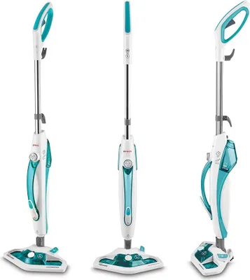 Produktbild von Polti Vaporetto SV450_Double, Dampfmopp, 0,3 l, Türkis, Weiß, Drehregler, 7,5 m, 1500 W