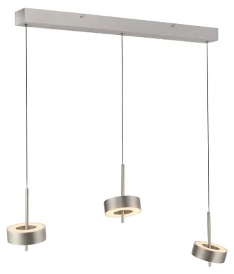 Productafbeelding van 3-lichts hanglamp Q-Rotate aluminium modern