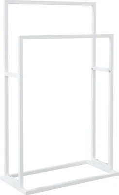 Obrázok produktu pre vidaXL Vešiak na uteráky biely 48x24x78,5 cm Žehlička