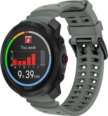 Produktbild von Strap-it Smartwatch Silikon-Kornband 22mm - passend für Polar Vantage M / Vantage M2 / Vantage M3 / Vantage V3 / Grit X2 Pro / Grit X Pro / Grit X (space grey grey)